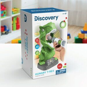 Discovery Kids Hungry T-Rex Dinosaur Carnival Style Shooting Feeding Game NEW